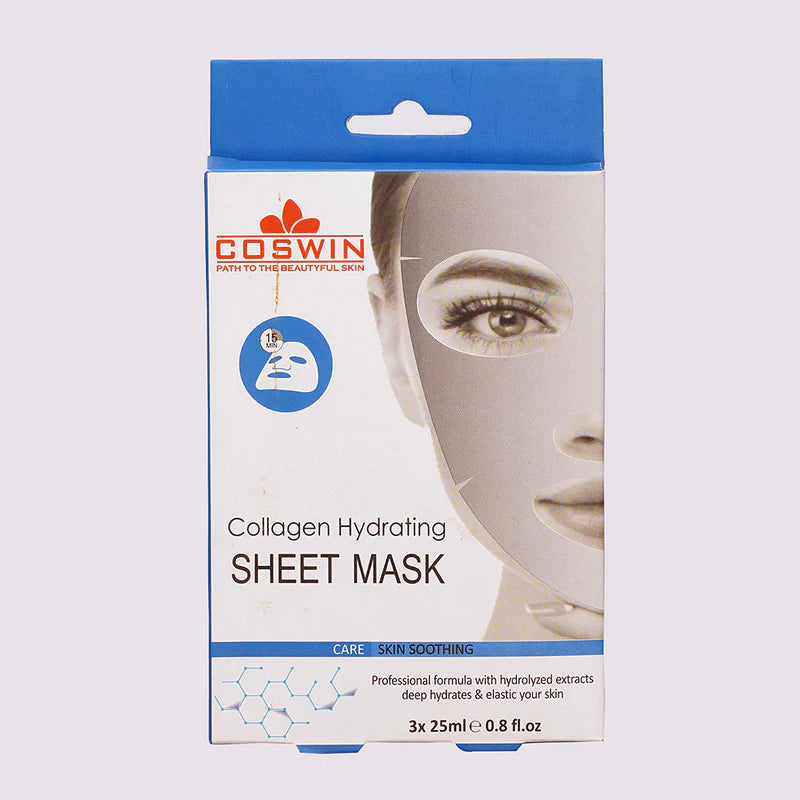 Hydrating sheet mask for face